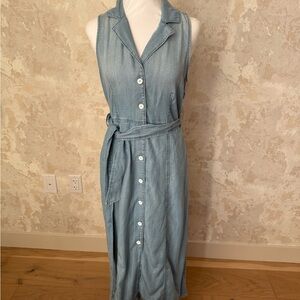 Bella Dahl Light Blue Sleeveless Midi Dress